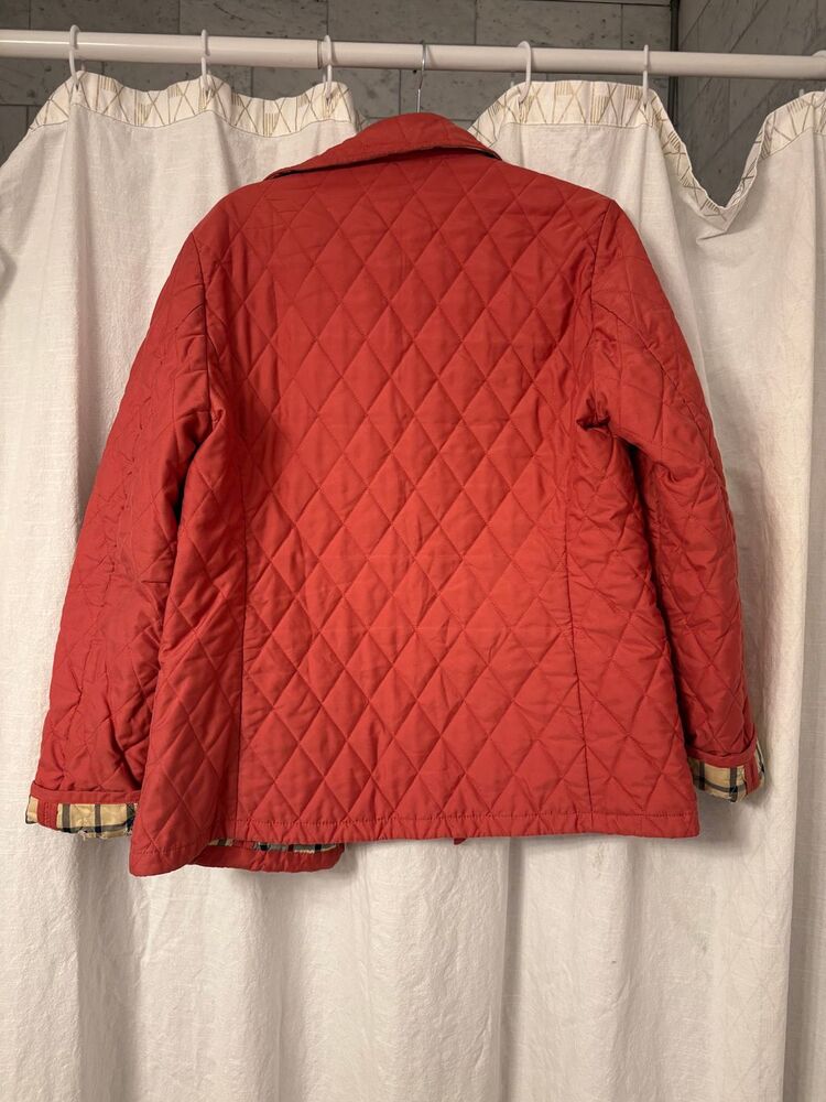 GUC! Brooks Brothers 346 Women's Coral Quilted Barn/Chore Coat, Sz 10 - Picture 3 of 11